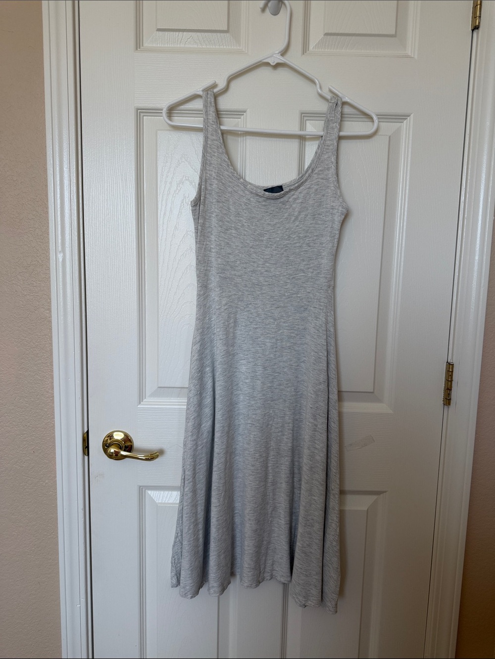 Olivia Rae Light Gray Sleeveless Swing Dress